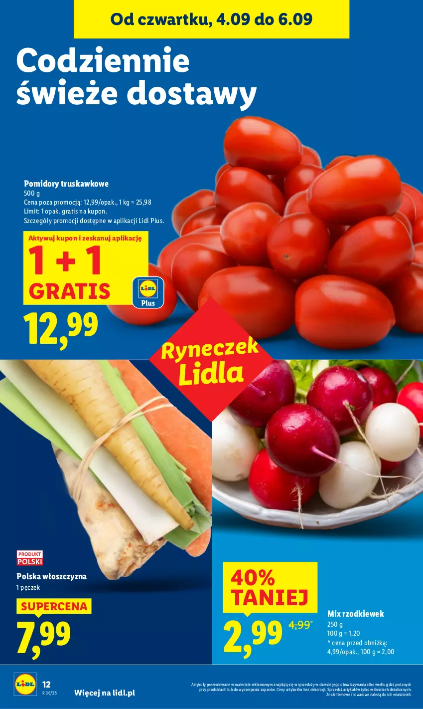 Gazetka promocyjna Lidl - GAZETKA - ważna 04.09 do 06.09.2025 - strona 20 - produkty: Gra, Pomidory