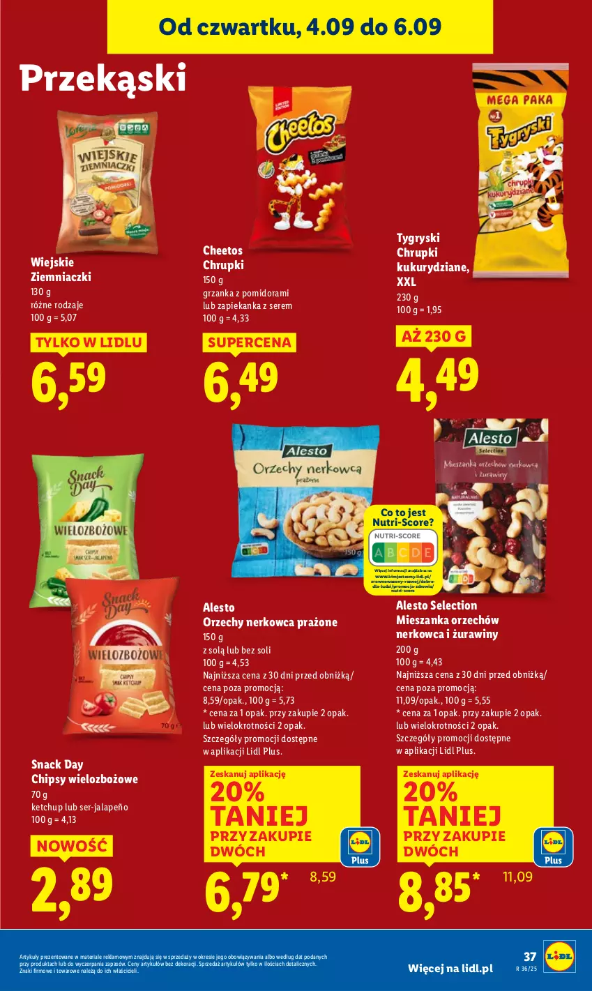 Gazetka promocyjna Lidl - GAZETKA - ważna 04.09 do 06.09.2025 - strona 47 - produkty: Cheetos, Chipsy, Chrupki, Gry, Ketchup, Ser, Wazon, Zapiekanka