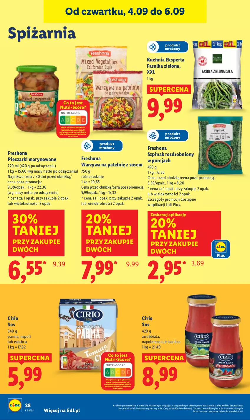 Gazetka promocyjna Lidl - GAZETKA - ważna 04.09 do 06.09.2025 - strona 48 - produkty: Fa, Kuchnia, Piec, Por, Sos, Szpinak, Warzywa, Wazon