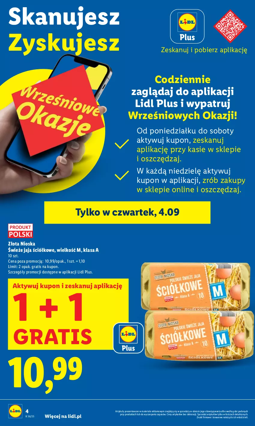 Gazetka promocyjna Lidl - GAZETKA - ważna 04.09 do 06.09.2025 - strona 6 - produkty: Gra, Jaja
