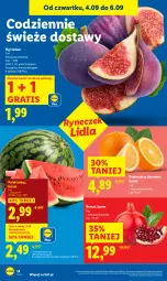 Gazetka promocyjna Lidl - GAZETKA - Gazetka - ważna od 06.09 do 06.09.2025 - strona 22 - produkty: Ser, Gra, Granat, Pomarańcze, Figi, Deser, Arbuz
