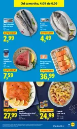 Gazetka promocyjna Lidl - GAZETKA - Gazetka - ważna od 06.09 do 06.09.2025 - strona 27 - produkty: Top, Sos, Por, Stek, Tusz, Pstrąg, Krewetki, Tuńczyk, Pstrąg łososiowy
