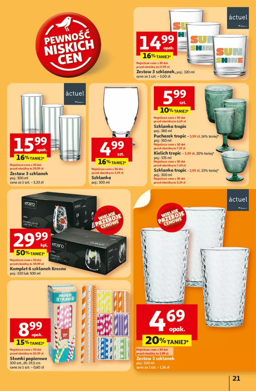 Gazetka promocyjna Auchan - NA LATO JAK ZNALAZŁ Hipermarket - ważna 03.07 do 09.07.2025 - strona 21 - produkty: Papier, Szklanka