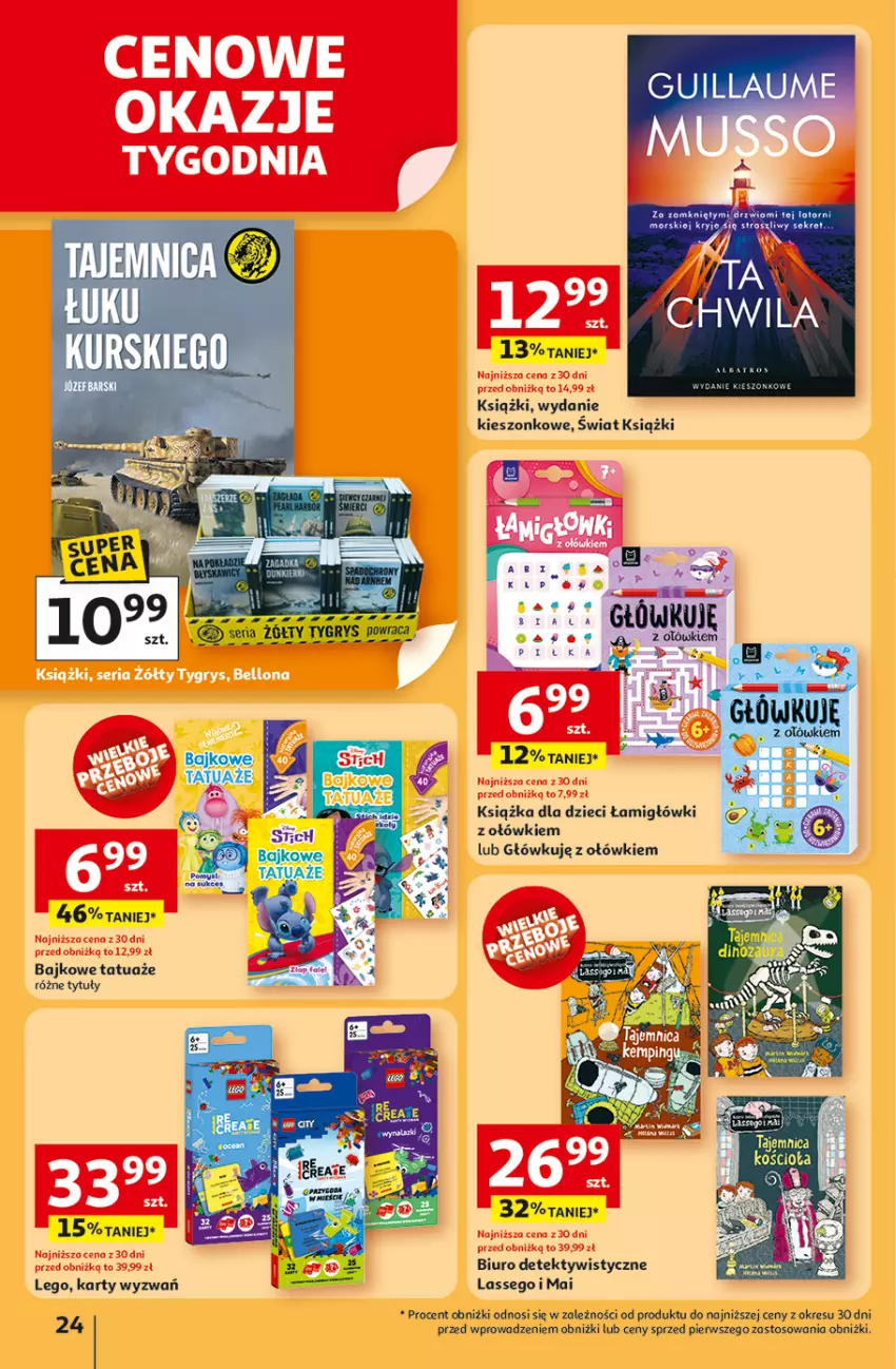 Gazetka promocyjna Auchan - NA LATO JAK ZNALAZŁ Hipermarket - ważna 03.07 do 09.07.2025 - strona 24 - produkty: Biuro, Drzwi, Dzieci, Książka, LEGO