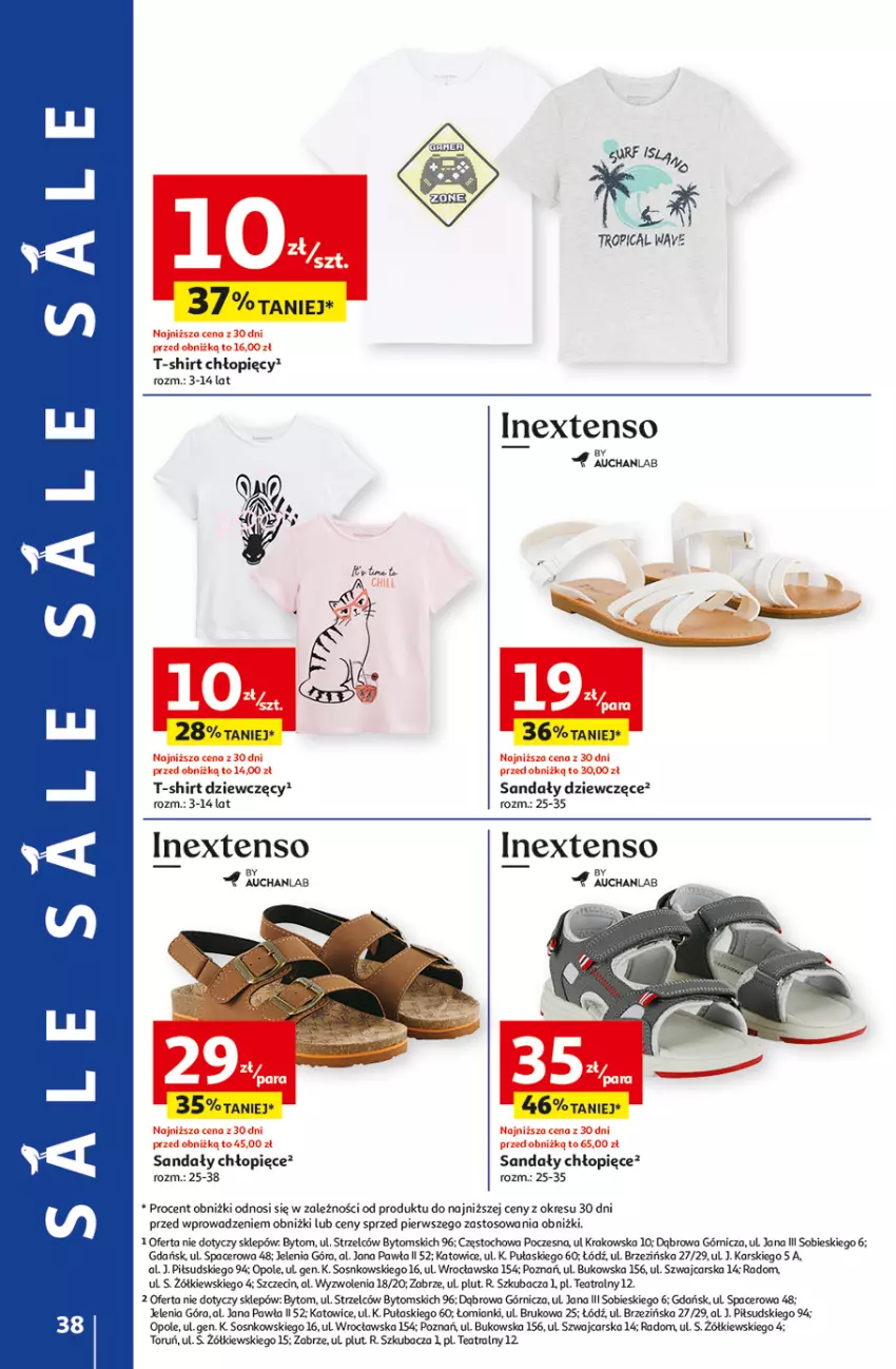 Gazetka promocyjna Auchan - NA LATO JAK ZNALAZŁ Hipermarket - ważna 03.07 do 09.07.2025 - strona 36 - produkty: Acer, Cars, Sandał, Sos, T-shirt