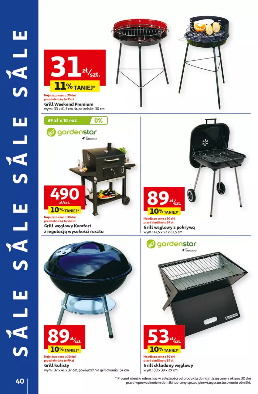 Gazetka promocyjna Auchan - NA LATO JAK ZNALAZŁ Hipermarket - ważna 03.07 do 09.07.2025 - strona 38 - produkty: Grill, Sok