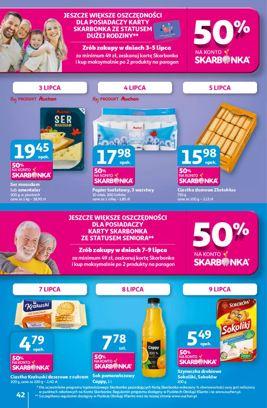 Gazetka promocyjna Auchan - NA LATO JAK ZNALAZŁ Hipermarket - ważna 03.07 do 09.07.2025 - strona 40
