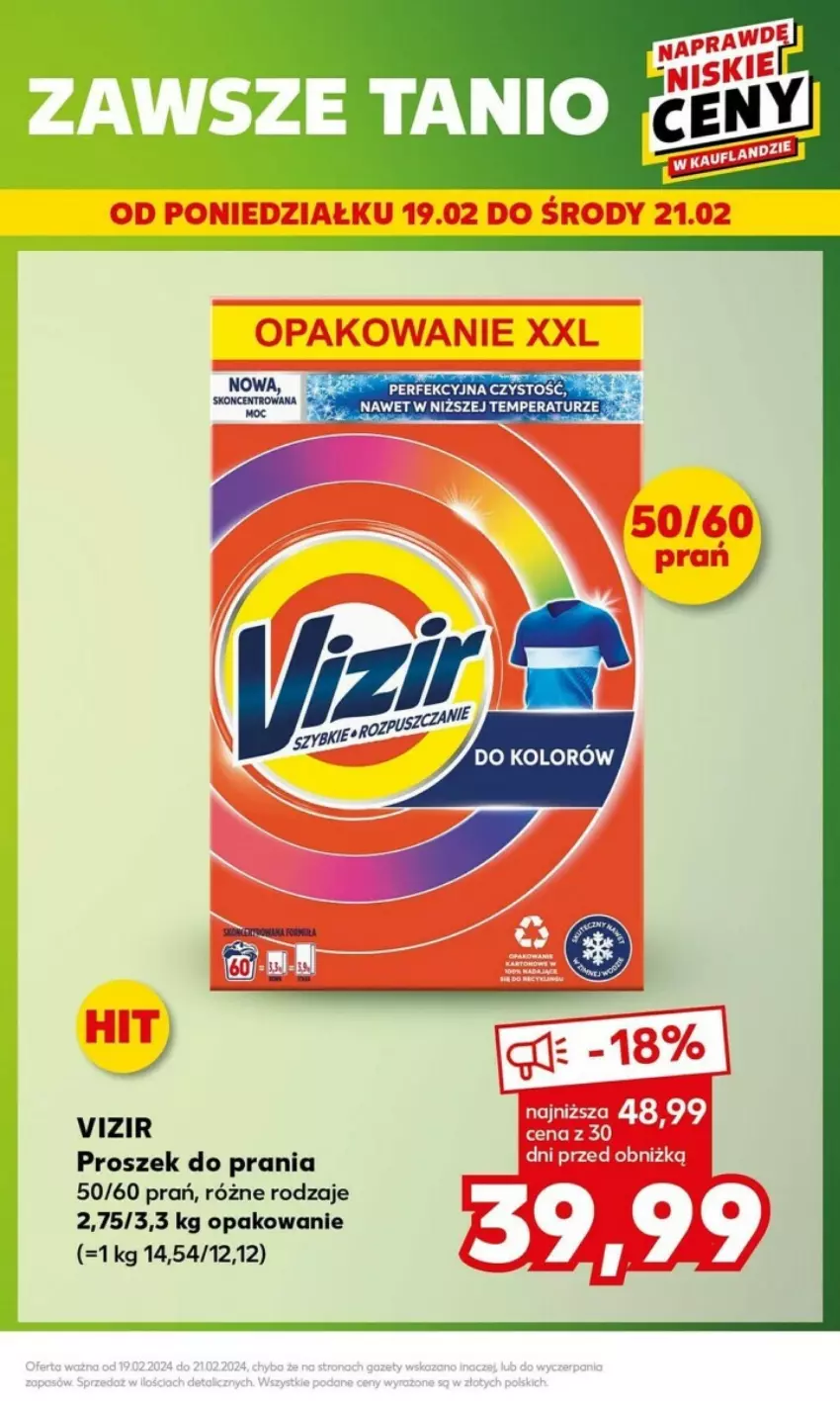 Gazetka promocyjna Kaufland - ważna 19.02 do 21.02.2024 - strona 3 - produkty: Fa, Proszek do prania, Vizir