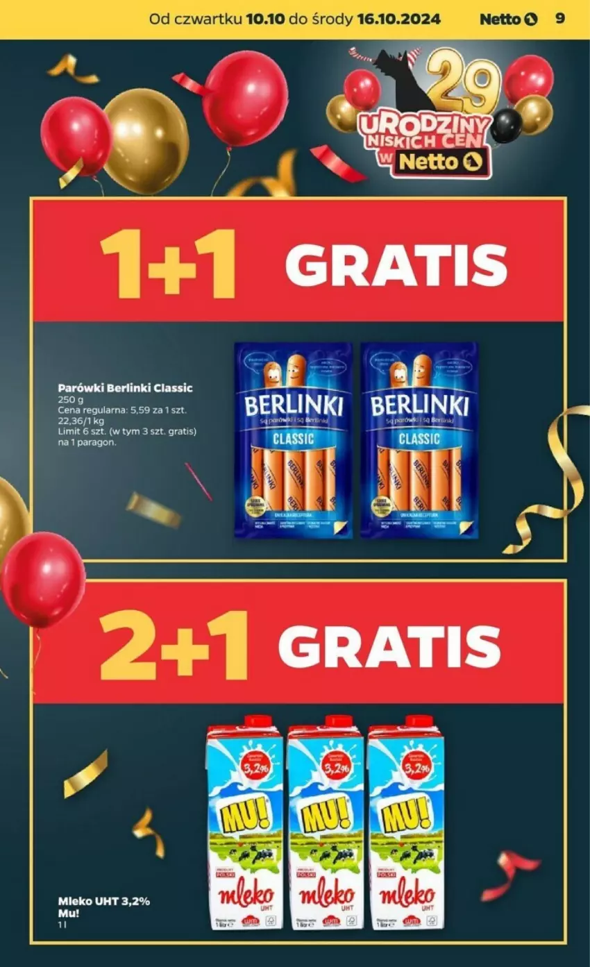 Gazetka promocyjna Netto - ważna 10.10 do 16.10.2024 - strona 24 - produkty: Berlinki, Gra, Parówki