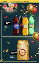 Gazetka promocyjna Netto - Gazetka - ważna od 16.10 do 16.10.2024 - strona 4 - produkty: Pepsi max, Kawa ziarnista, Mirinda, Kawa, Pepsi, Lavazza