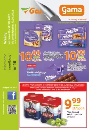 Gazetka promocyjna Gama - Gazetka Gama - Gazetka - ważna od 01.09 do 01.09.2023 - strona 1 - produkty: Piwa, Piwo, Piec, Gra, O nas, Mleczko, Czekolada, Harnaś, Milka, Fa