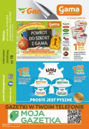 Gazetka promocyjna Gama - Gazetka Gama - Gazetka - ważna od 01.09 do 01.09.2023 - strona 12 - produkty: Ser, Telefon, Jogurt, Bakoma