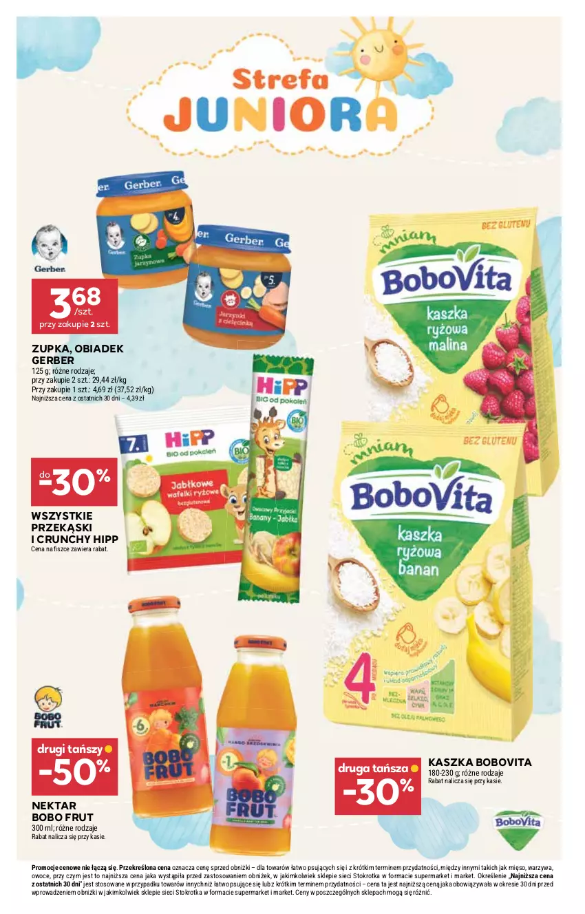 Gazetka promocyjna Stokrotka - Supermarket - ważna 04.12 do 10.12.2025 - strona 48 - produkty: BoboVita, Gerber, HiPP, Mięso, Nektar, Owoce, Warzywa