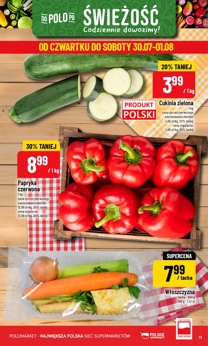 Gazetka promocyjna PoloMarket - Gazetka POLOmarket - ważna 29.07 do 04.08.2026 - strona 13 - produkty: Papryka, Papryka czerwona, Por