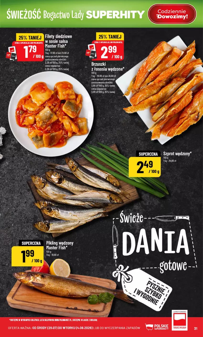 Gazetka promocyjna PoloMarket - Gazetka POLOmarket - ważna 29.07 do 04.08.2026 - strona 31 - produkty: Fa, Salsa, Sos, Szprot, Tera