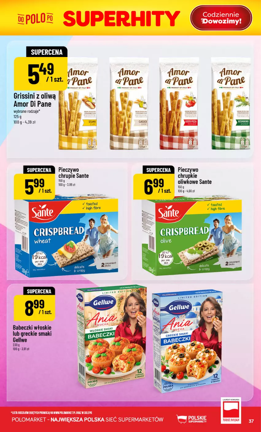 Gazetka promocyjna PoloMarket - Gazetka POLOmarket - ważna 29.07 do 04.08.2026 - strona 37 - produkty: Babeczki, Grissini, Laur, Piec, Pieczywo, Sante