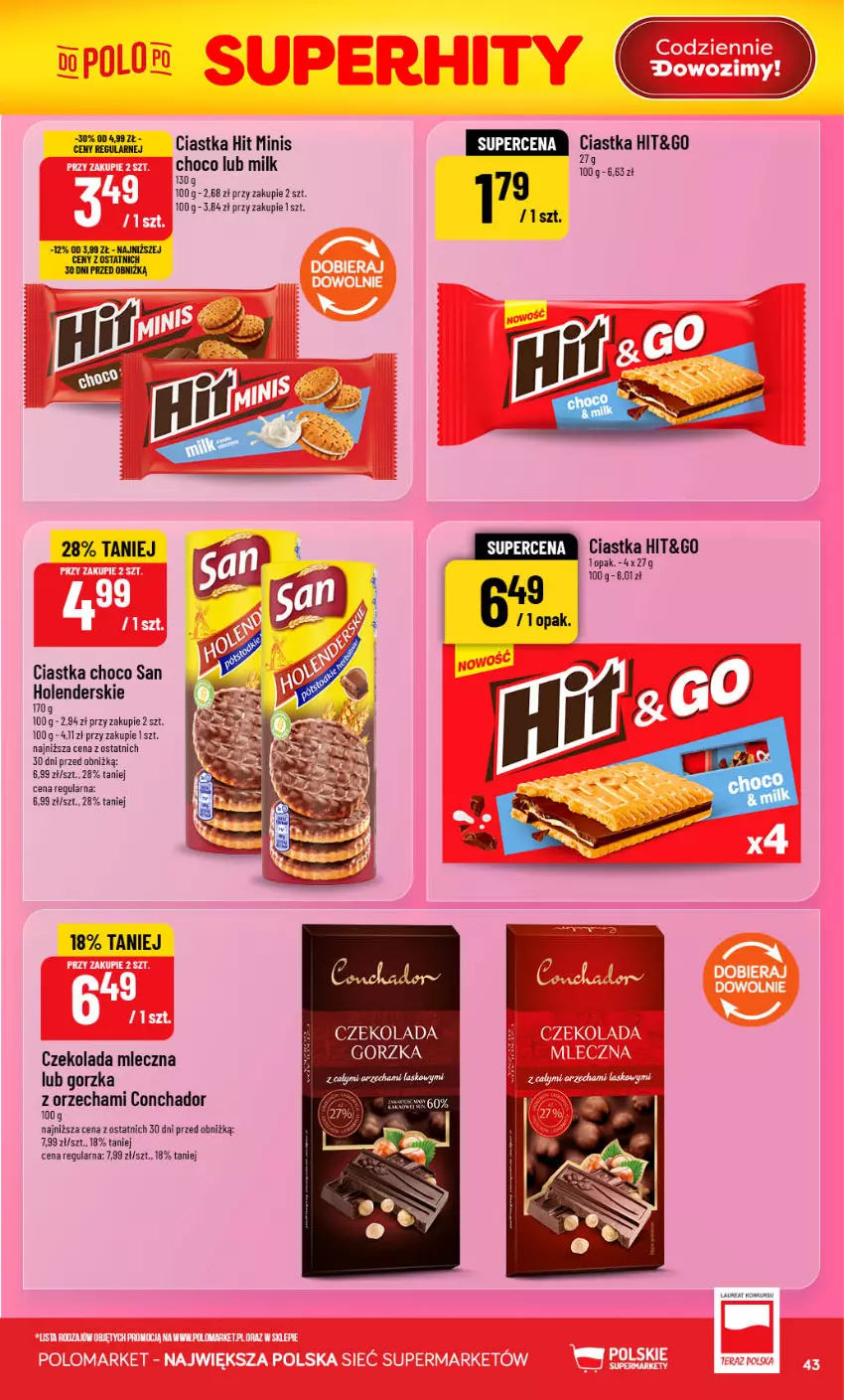 Gazetka promocyjna PoloMarket - Gazetka POLOmarket - ważna 29.07 do 04.08.2026 - strona 43 - produkty: Ciastka, Czekolada, Czekolada mleczna, Laur