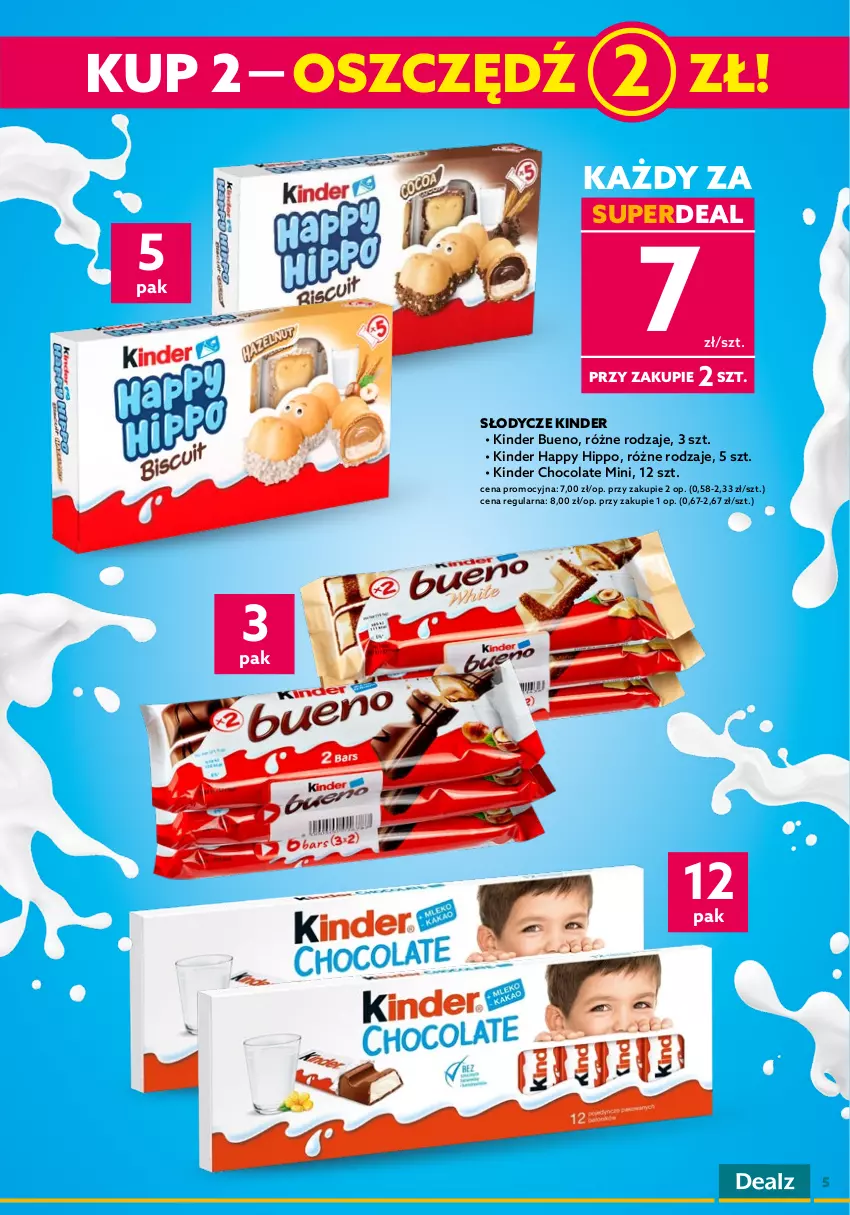 Gazetka promocyjna Dealz - DEAL DO KOSZYCZKA! - ważna 22.03 do 29.03.2023 - strona 5 - produkty: HiPP, Kinder, Kinder Bueno