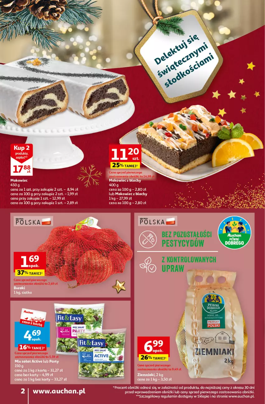 Gazetka promocyjna Auchan - Gazetka Magia Świąt Część 5 Supermarket Auchan - ważna 14.12 do 23.12.2023 - strona 2