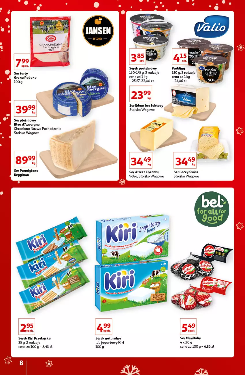 Gazetka promocyjna Auchan - Znane i lubiane Marki - ważna 02.12 do 12.12.2021 - strona 8 - produkty: Cheddar, Edam, Gra, Jogurt, Pudding, Ser, Ser pleśniowy, Serek, Serek naturalny