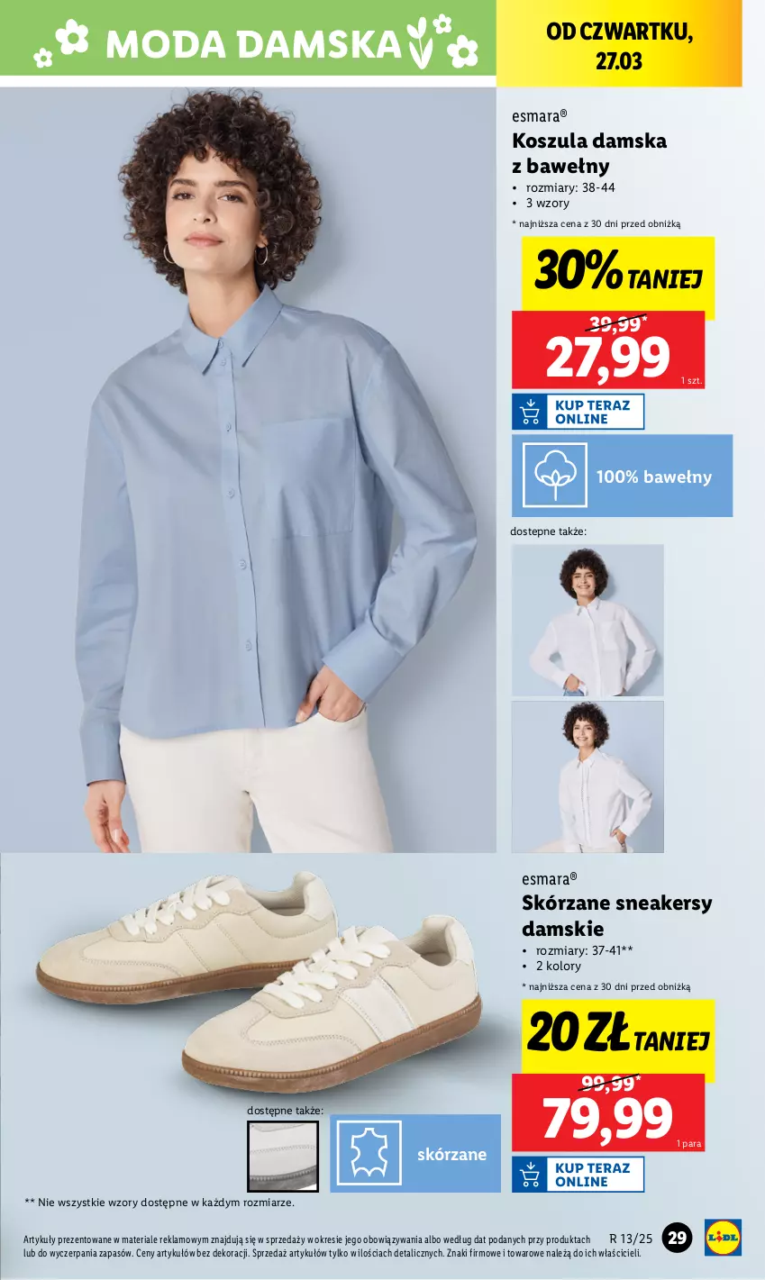 Gazetka promocyjna Lidl - GAZETKA - ważna 24.03 do 29.03.2025 - strona 31 - produkty: Kosz, Koszula, Moda, Sneakersy