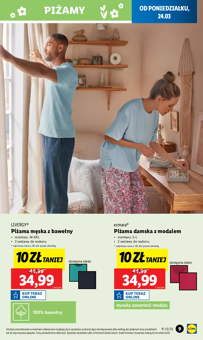 Gazetka promocyjna Lidl - GAZETKA - ważna 24.03 do 29.03.2025 - strona 9 - produkty: Moda, Piżama, Sok