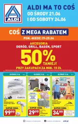 Gazetka promocyjna Aldi - COŚ do domu i nie tylko - Gazetka - ważna od 24.06 do 24.06.2023 - strona 1 - produkty: Por, Gra, Sport, Grill, Ogród, Parownica, Fa