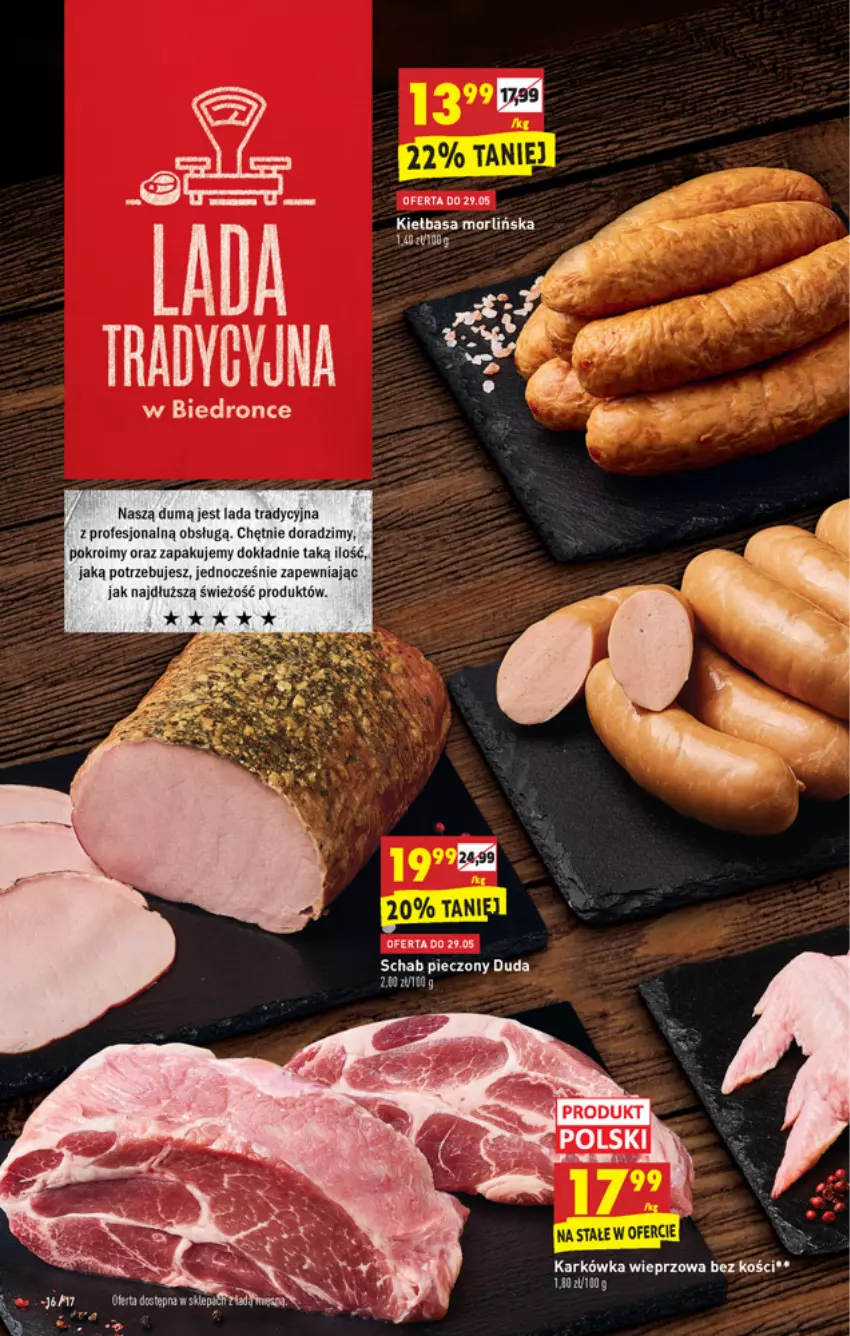 Gazetka promocyjna Biedronka - W tym tygodniu - ważna 27.05 do 02.06.2021 - strona 16 - produkty: Duda, Karkówka wieprzowa, Kiełbasa, Piec, Schab pieczony