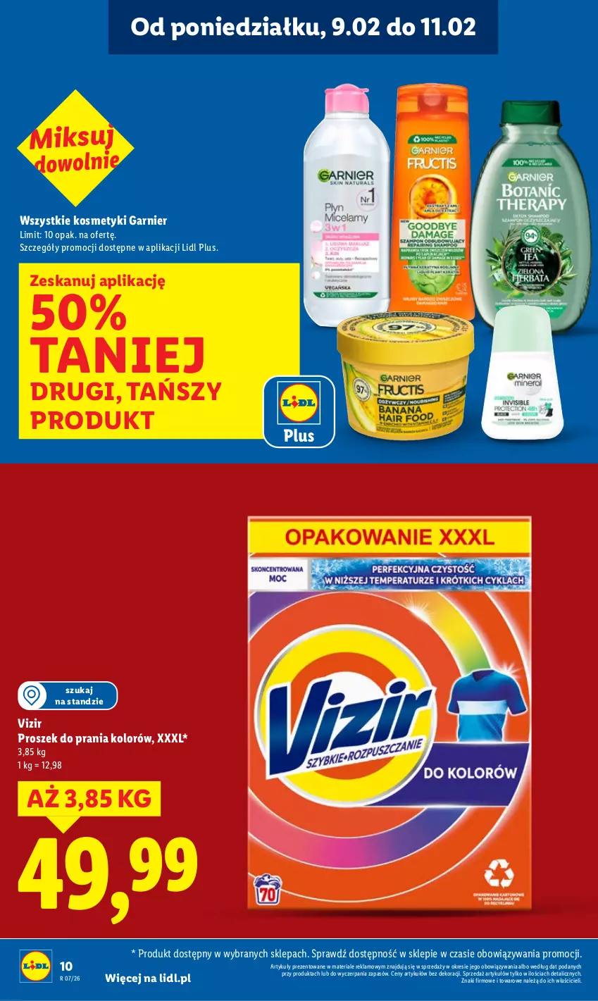Gazetka promocyjna Lidl - GAZETKA - ważna 09.02 do 11.02.2026 - strona 10 - produkty: Garnier, Proszek do prania, Vizir