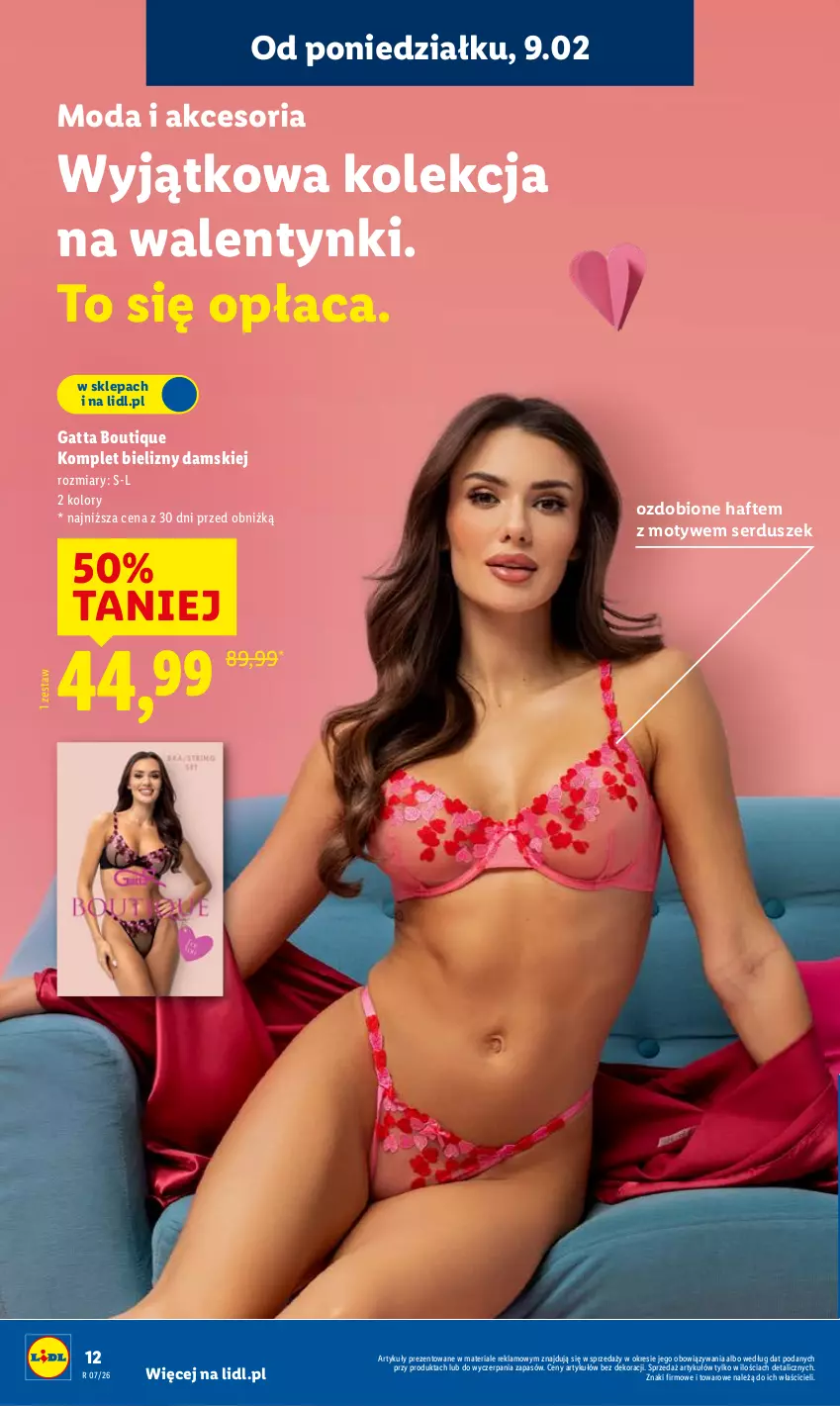 Gazetka promocyjna Lidl - GAZETKA - ważna 09.02 do 11.02.2026 - strona 12 - produkty: Gatta, Moda, Ser