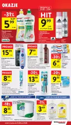 Gazetka promocyjna Intermarche - Gazetka promocyjna - Gazetka - ważna od 27.05 do 27.05.2026 - strona 39 - produkty: Ludwik, Nivea Men, Mydło w płynie, Ser, Por, Papier, Bell, Aquafresh, Dezodorant, Szczoteczka do zębów, Pasta do zębów, Adidas, Ręcznik, Rolki, Szampon, Ziaja, Mydło, Dozownik, Kakao, Masło, Antyperspirant, Mięta, Nivea, Szczoteczka, Mleko