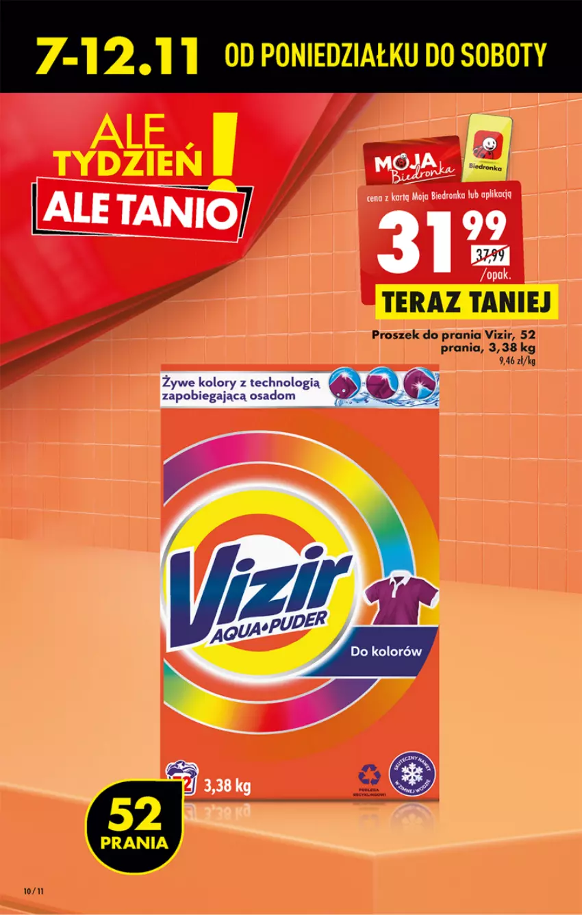 Gazetka promocyjna Biedronka - W tym tygodniu P - ważna 07.11 do 12.11.2022 - strona 10 - produkty: Proszek do prania, Tera, Vizir