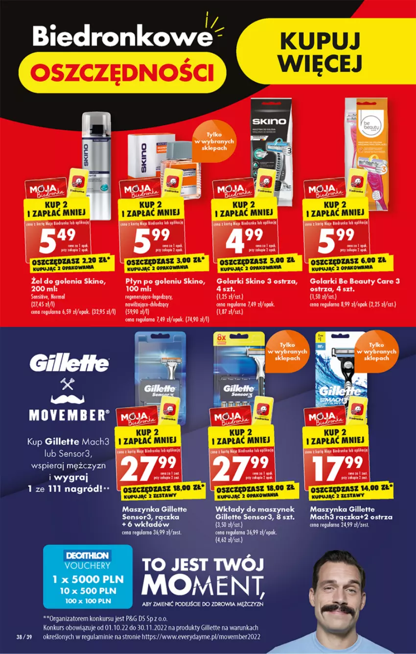 Gazetka promocyjna Biedronka - W tym tygodniu P - ważna 07.11 do 12.11.2022 - strona 38 - produkty: Be Be, Gillette, Gra, LG, Mach3