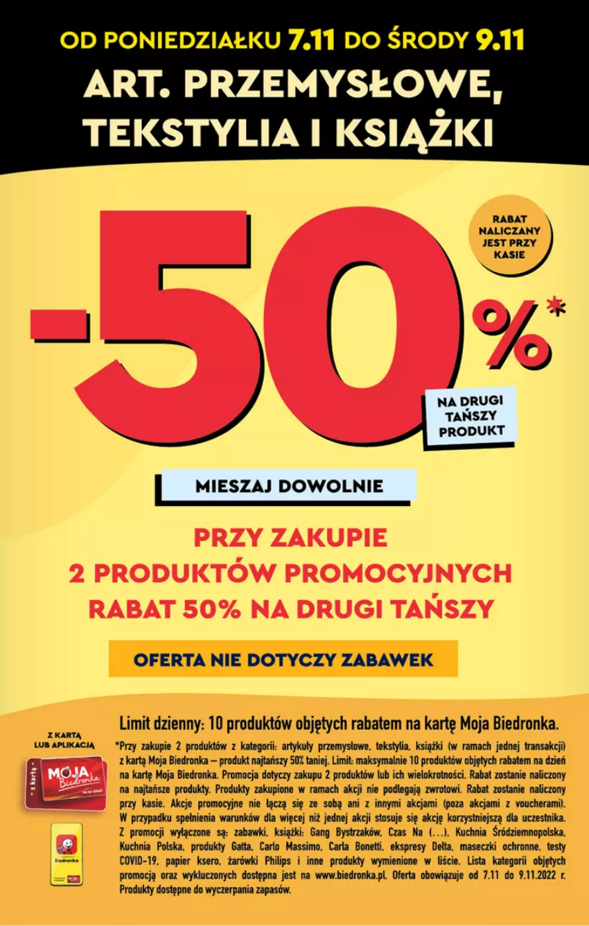 Gazetka promocyjna Biedronka - W tym tygodniu P - ważna 07.11 do 12.11.2022 - strona 52 - produkty: Gatta, Kuchnia, Lovi, Papier, Philips, Rama, Ser, Tran