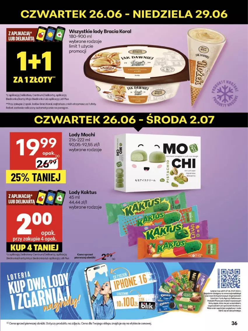 Gazetka promocyjna Delikatesy Centrum - Franczyza DC26 Czwartek - ważna 26.06 do 02.07.2025 - strona 36 - produkty: Lody, Rum