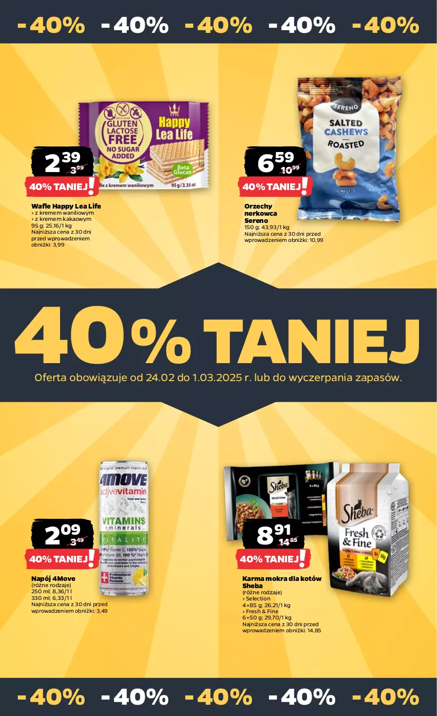 Gazetka promocyjna Netto - Od Poniedziałku - ważna 24.02 do 01.03.2025 - strona 26 - produkty: Kakao, Karma mokra dla kotów, Napój, Ser, Sheba, Wafle