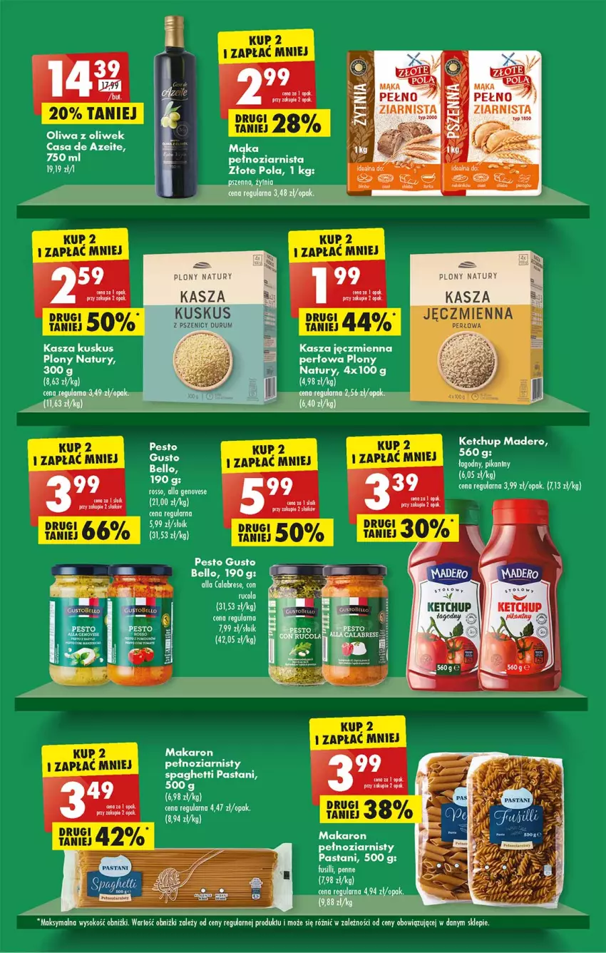 Gazetka promocyjna Biedronka - Mikołaj - ważna 05.12 do 11.12.2022 - strona 27 - produkty: Kasza, Kasza jęczmienna, Ketchup, Kuskus, Mąka, Makaron, Oliwa, Oliwa z oliwek, Pesto, Rum, Sok, Spaghetti