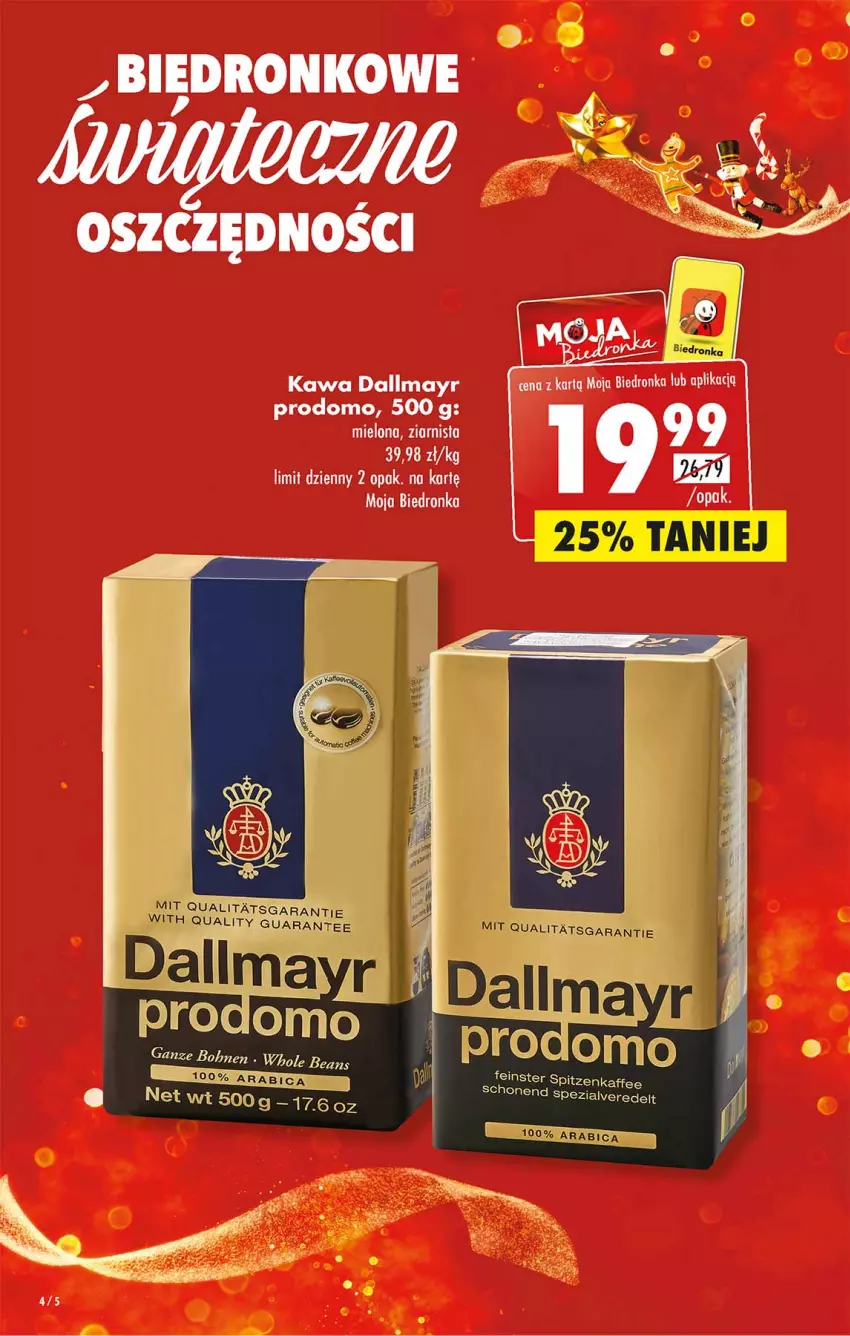 Gazetka promocyjna Biedronka - Mikołaj - ważna 05.12 do 11.12.2022 - strona 4 - produkty: Dallmayr, Kawa