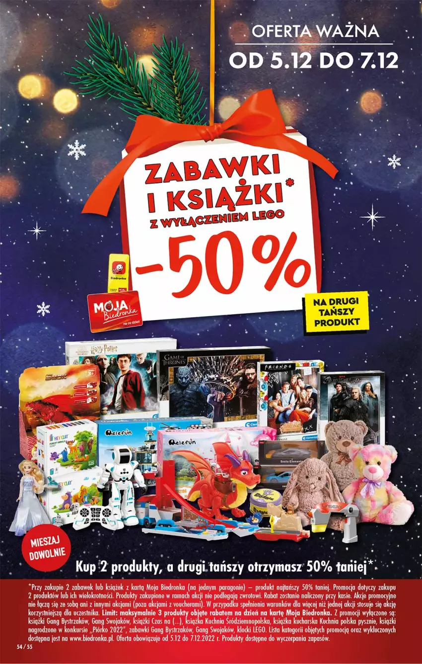 Gazetka promocyjna Biedronka - Mikołaj - ważna 05.12 do 11.12.2022 - strona 54 - produkty: Klocki, Książka, Kuchnia, LEGO, Rama