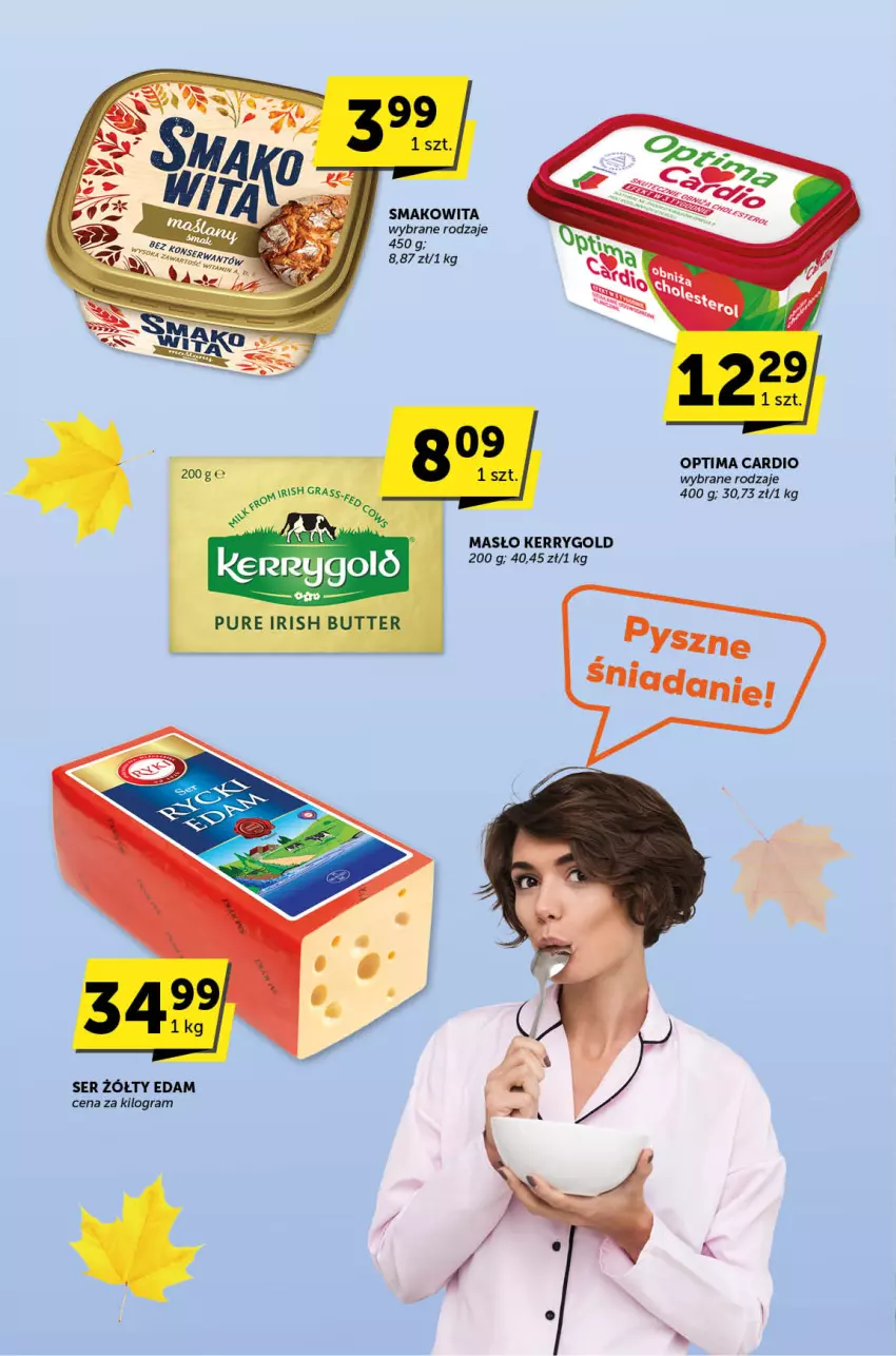 Gazetka promocyjna ABC - ważna 16.11 do 28.11.2023 - strona 4 - produkty: Edam, Gra, Masło, Optima, Optima Cardio, Pur, Ser, Smakowita