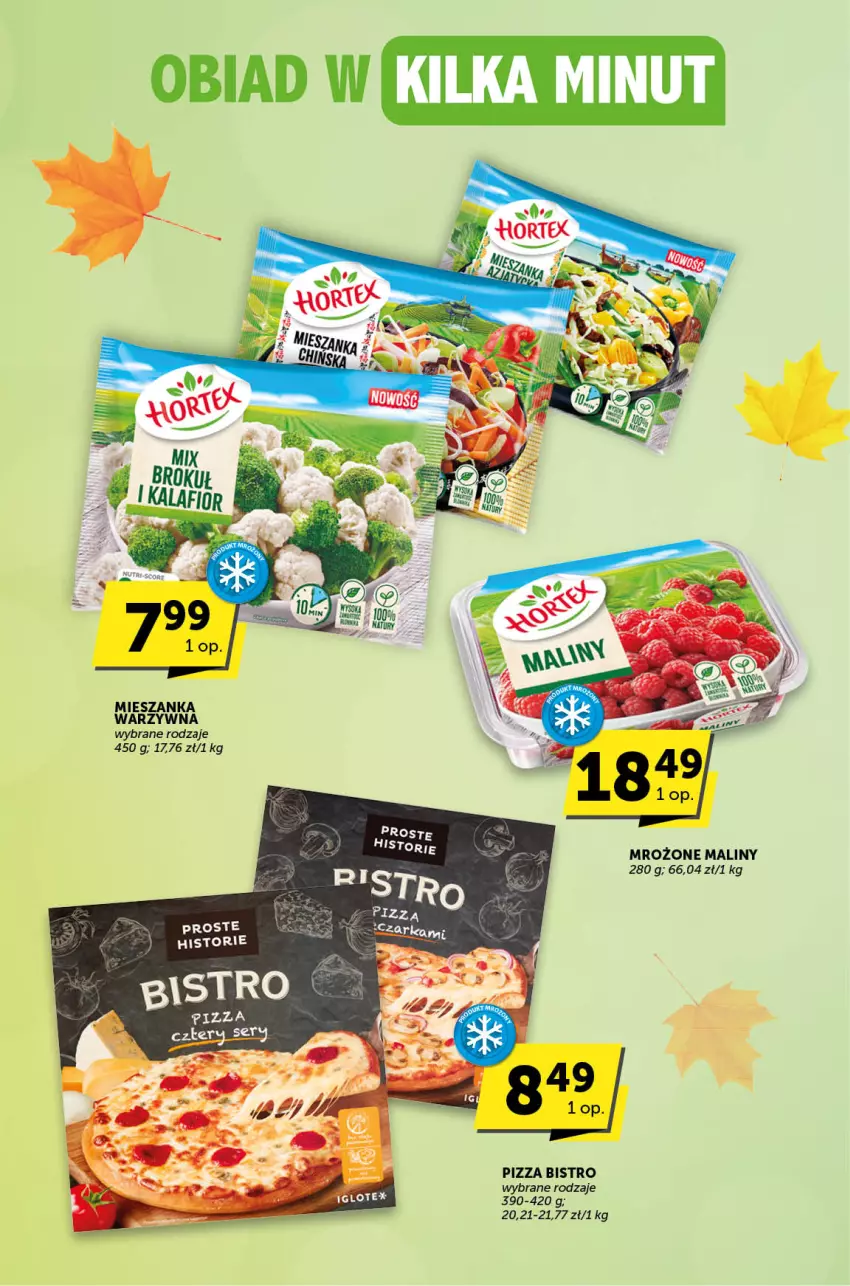 Gazetka promocyjna ABC - ważna 16.11 do 28.11.2023 - strona 9 - produkty: Maliny, Mieszanka warzyw, Pizza