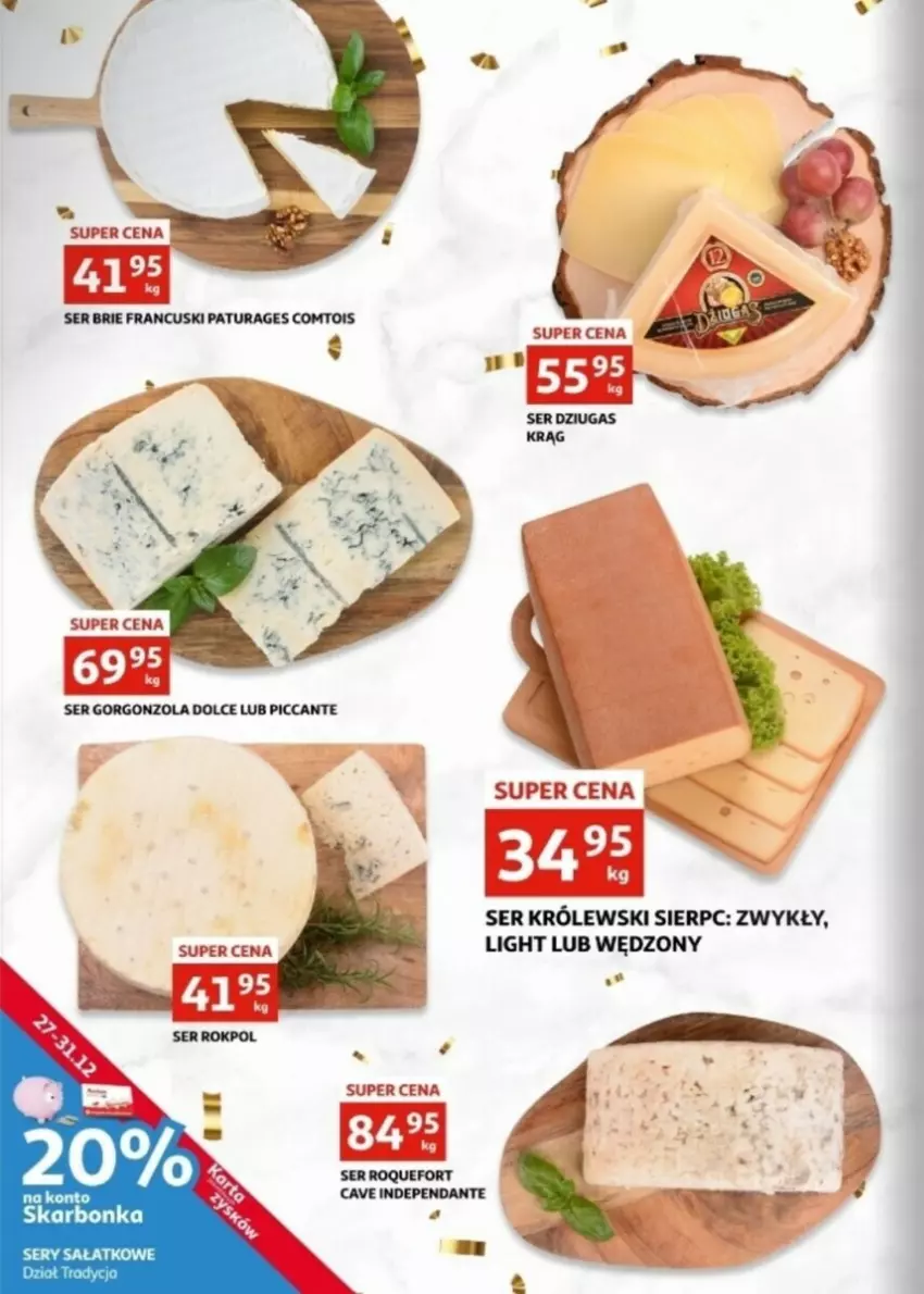 Gazetka promocyjna Auchan - ważna 27.12 do 31.12.2024 - strona 4 - produkty: Brie, Królewski, Roquefort, Sałat, Ser