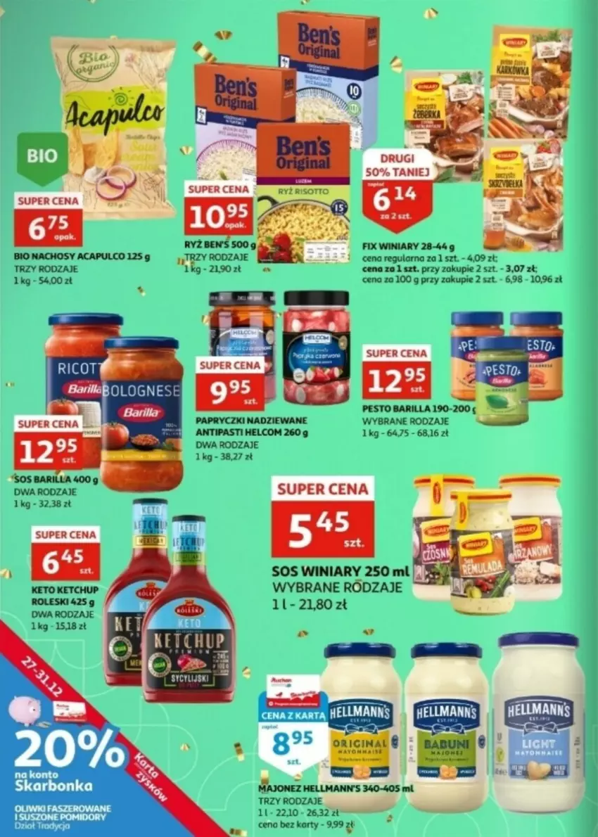 Gazetka promocyjna Auchan - ważna 27.12 do 31.12.2024 - strona 8 - produkty: Barilla, HELCOM, Majonez, Pesto, Ryż, Sos, Winiary