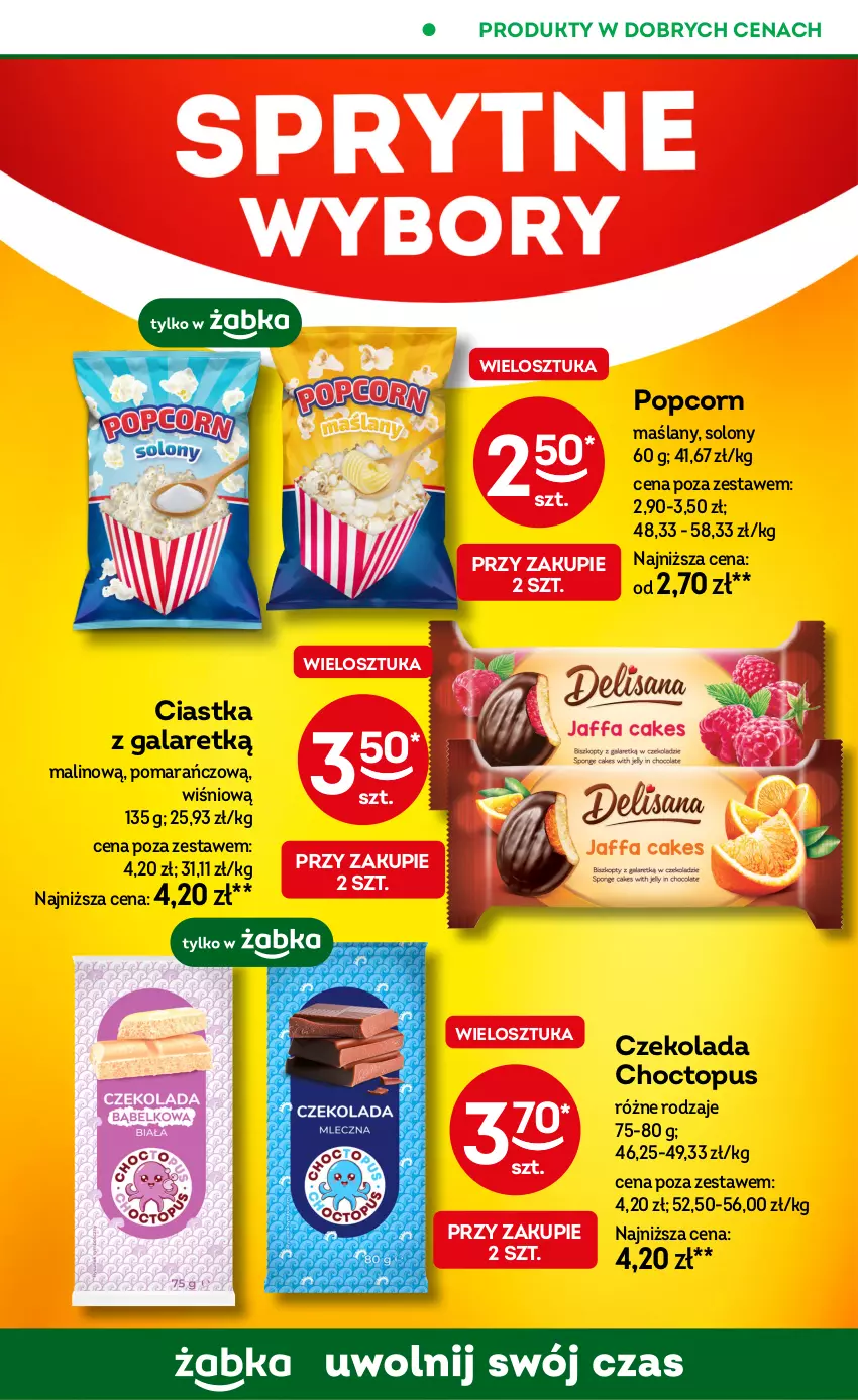 Gazetka promocyjna Żabka - ważna 19.06 do 02.07.2024 - strona 29 - produkty: Ciastka, Czekolada, Gala, Popcorn, Top