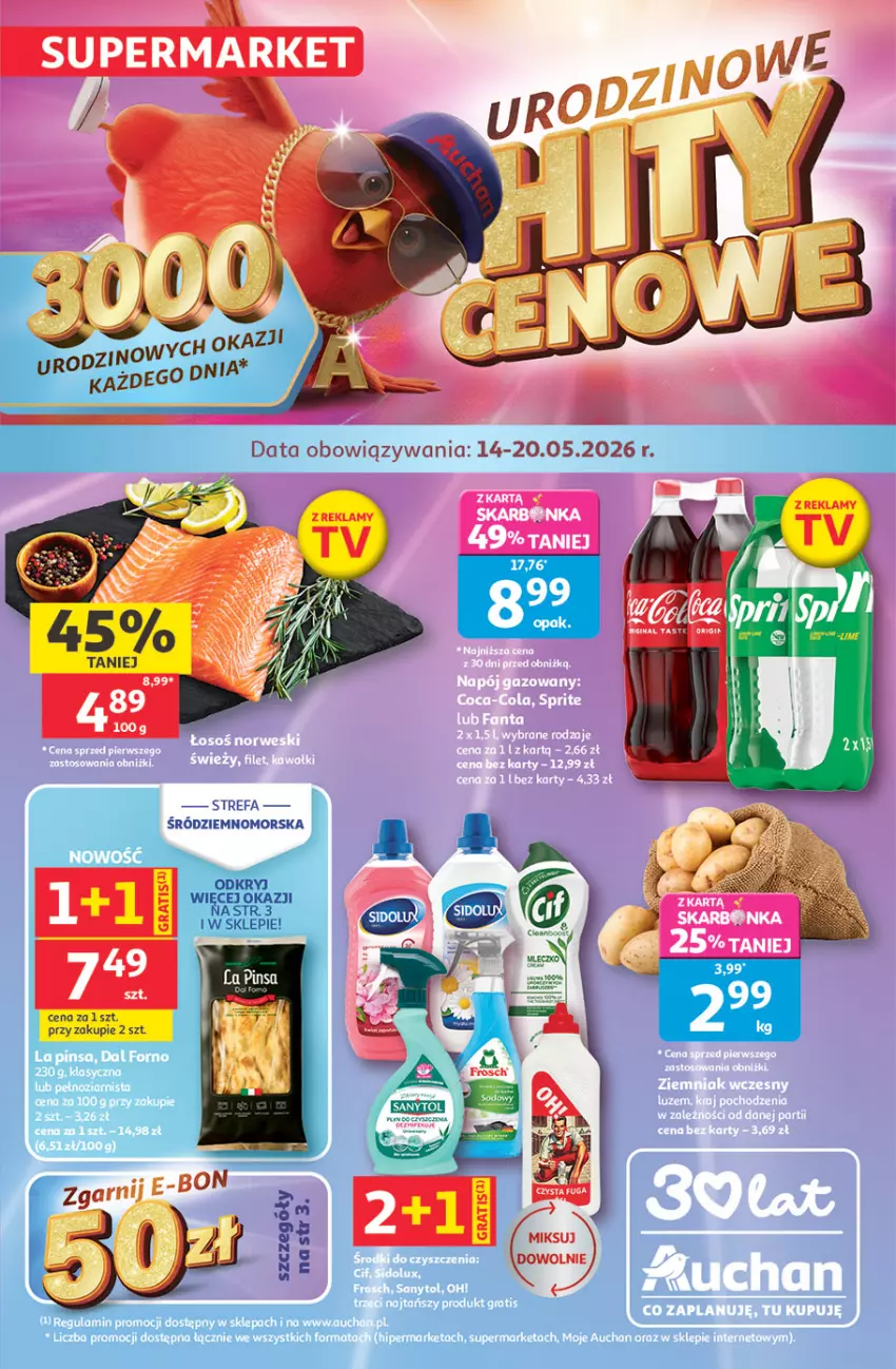 Gazetka promocyjna Auchan - 30 Lat Supermarket - ważna 14.05 do 20.05.2026 - strona 1