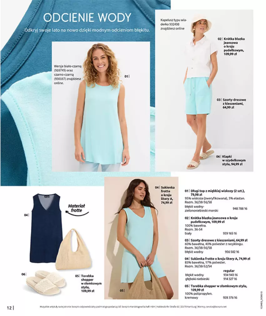 Gazetka promocyjna Bonprix - RELAKS NAD MORZEM - ważna 01.07 do 13.07.2026 - strona 14 - produkty: Fa, Gra, Klapki, Por, Pudełko, Rama, Sukienka, Szorty, Top