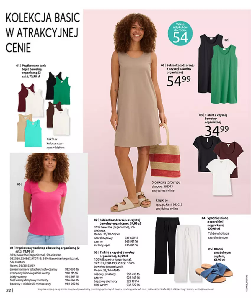 Gazetka promocyjna Bonprix - RELAKS NAD MORZEM - ważna 01.07 do 13.07.2026 - strona 24 - produkty: Ba!, Fa, Gin, Gra, K2, Kawa, Klapki, Mars, Ser, Spodnie, Top, Wino