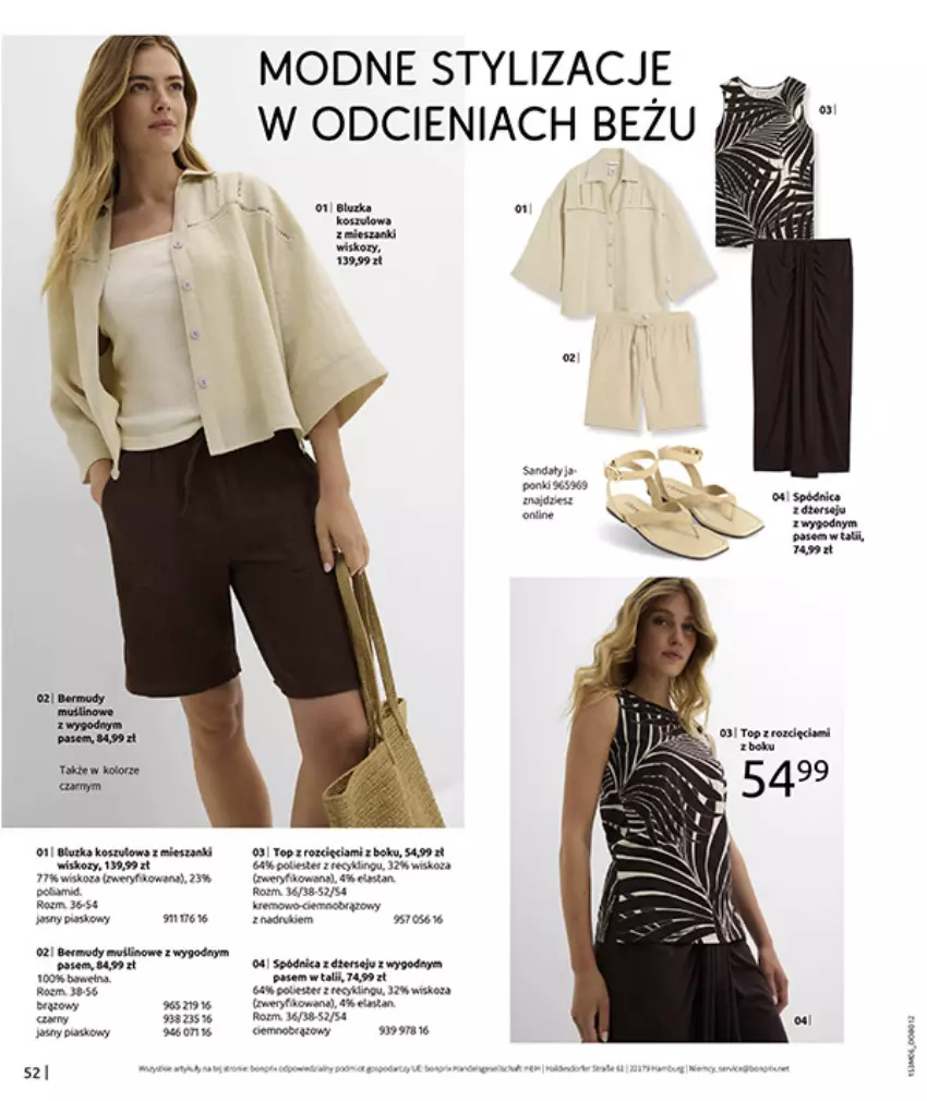 Gazetka promocyjna Bonprix - RELAKS NAD MORZEM - ważna 01.07 do 13.07.2026 - strona 54 - produkty: Fa, HP, Klej, Sandał, Top