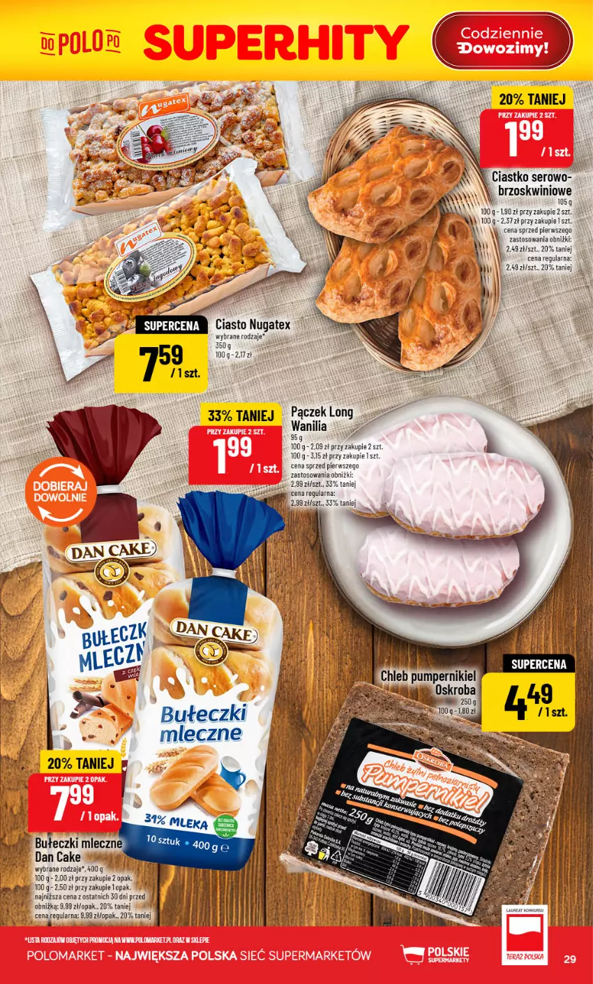 Gazetka promocyjna PoloMarket - Gazetka POLOmarket - ważna 26.08 do 01.09.2026 - strona 29 - produkty: Bułeczki, Bułeczki mleczne, Dan Cake, Pączek