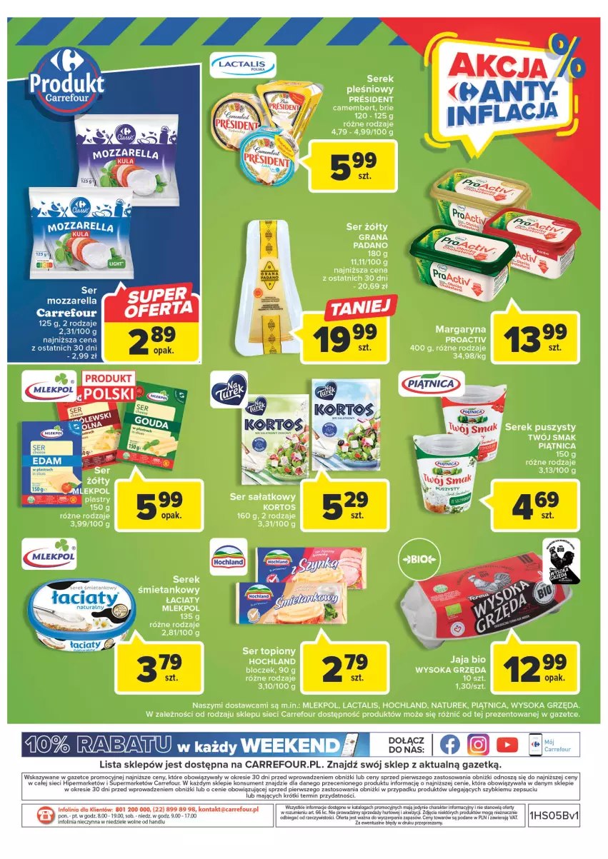 Gazetka promocyjna Carrefour - Gazetka Targ świeżości - ważna 30.01 do 04.02.2023 - strona 9 - produkty: Mozzarella, Ser, Taca